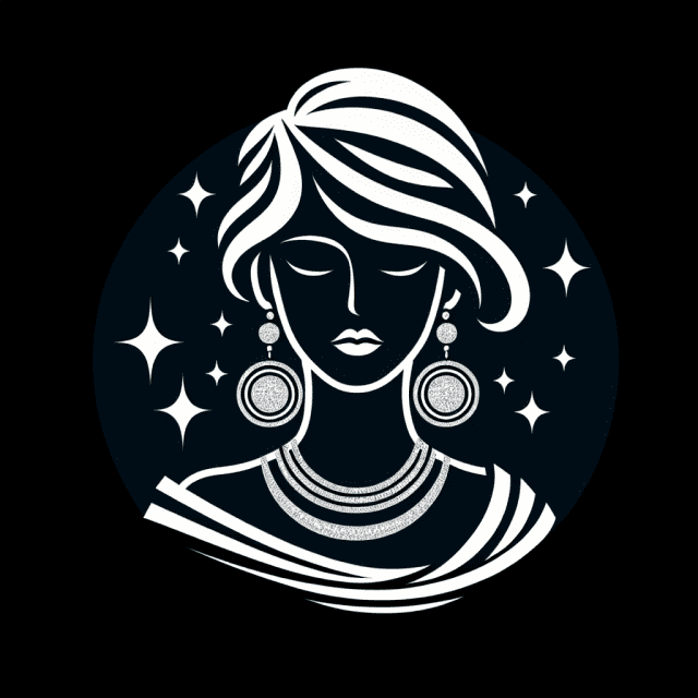 インターネットショッピングサイトを運営するジュエリーの会社のおしゃれなロゴ