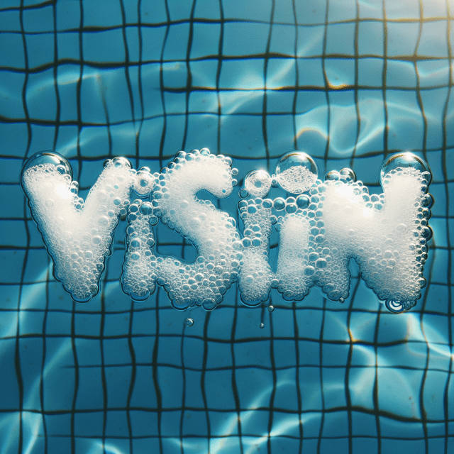 サイバー世界の野外ステージ会場でコンサートを行っているアーティスト