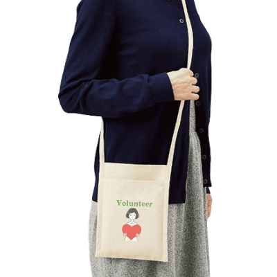 厚手コットンミニサコッシュ