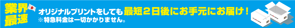翌日発送でオリジナルプリントがお手元に届きます