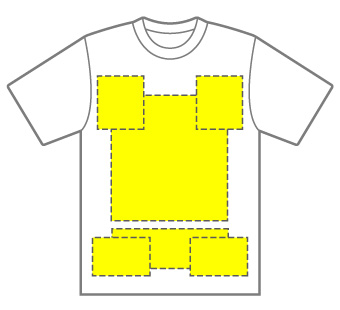 プリントの位置とサイズについて