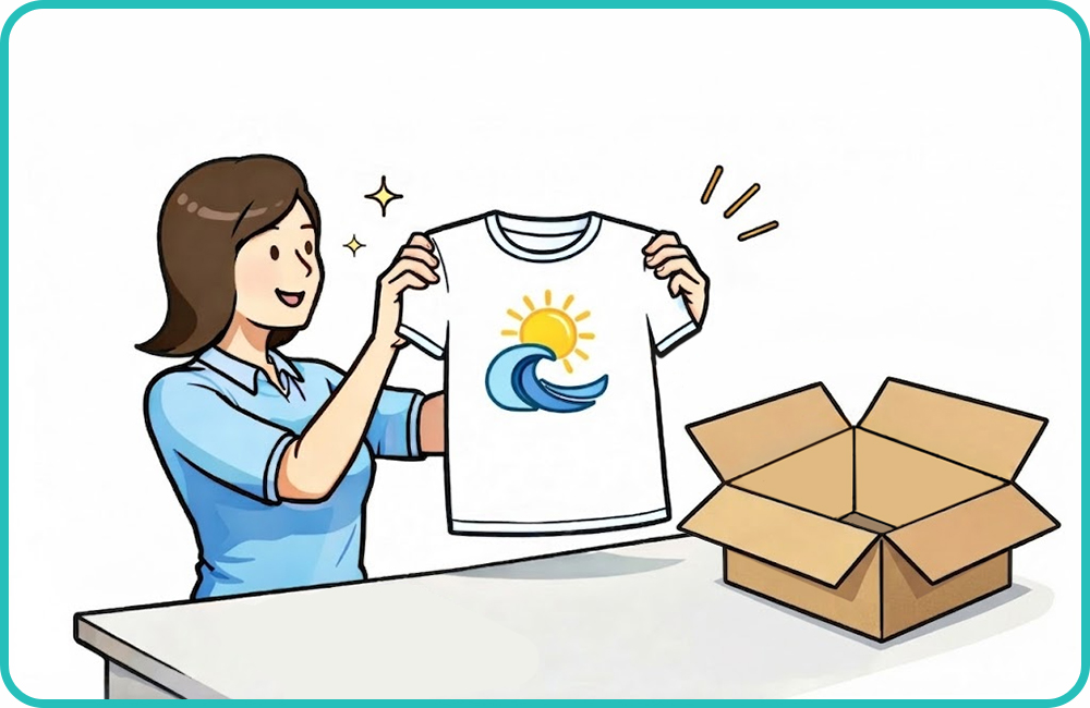 プリントサンプル仕上がり確認