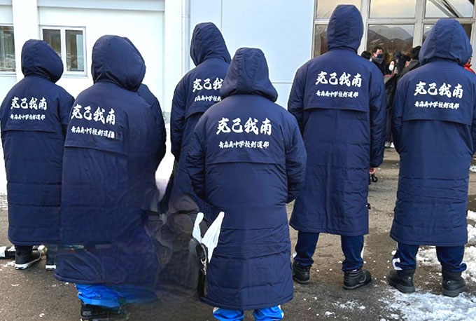 剣道部で作るお揃いのベンチコート