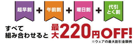 キャップ割引サービスご紹介