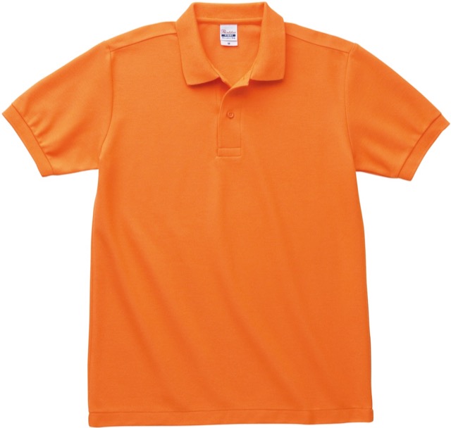 オレンジ｜すっきりポロシャツ