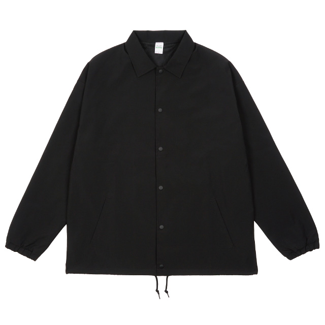 ブラック｜質感マットコーチジャケット