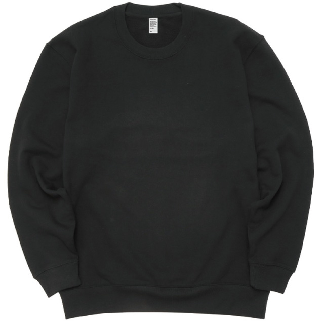 ブラック｜上質なめらかスウェット