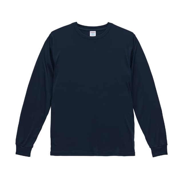 ネイビー｜やわらか再生ロングTシャツ
