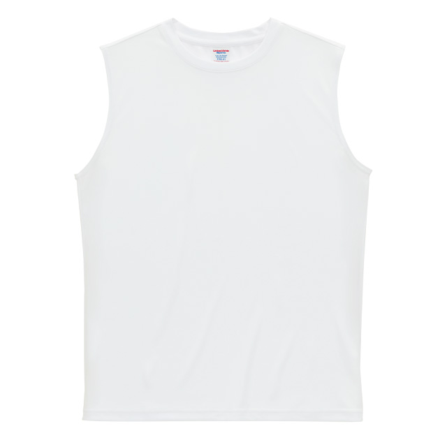 ホワイト｜やわらか再生ノースリーブシャツ