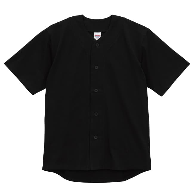 ブラック｜ワントーンベースボールシャツ