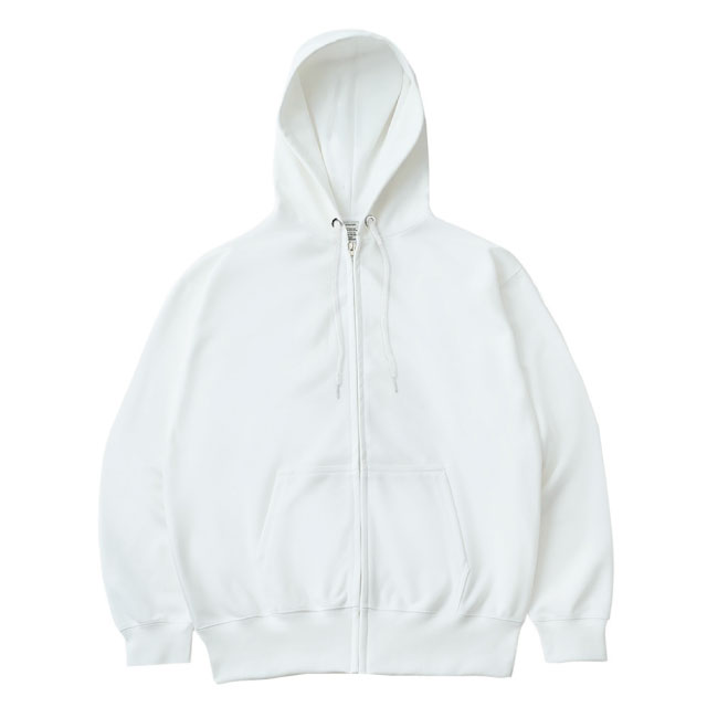 ホワイト｜クイックドライジップパーカー