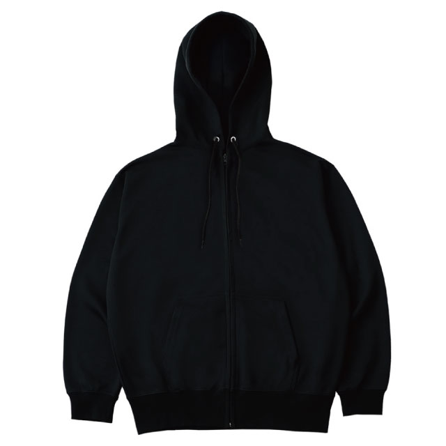 ブラック｜クイックドライジップパーカー