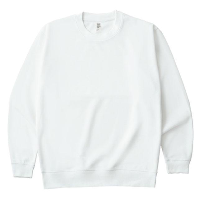 ホワイト｜ベロアタッチスウェット