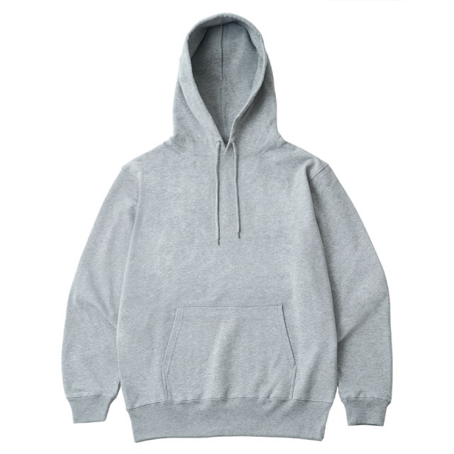 ヘザーグレー｜ベロアタッチプルパーカー