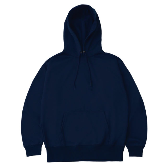 ネイビー｜ベロアタッチプルパーカー