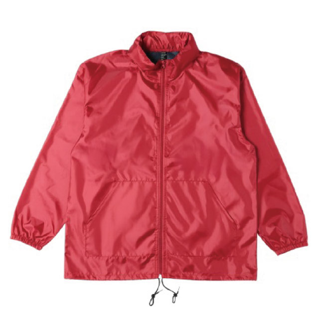 レッド｜スタッフフードインブルゾン