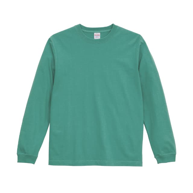 ヘイジーグリーン｜タフネスリブロングTシャツ