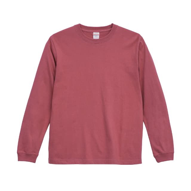 ヘイジーレッド｜タフネスリブロングTシャツ