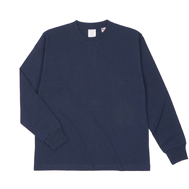 ネイビー｜アメリカンコットンロングTシャツ
