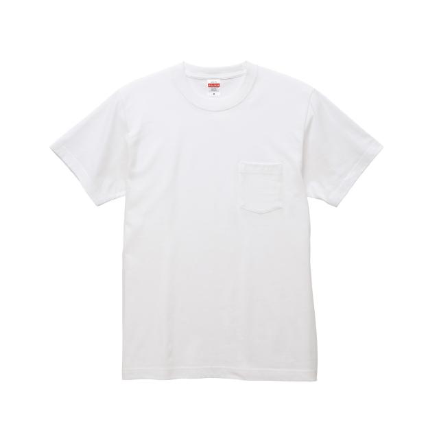 ホワイト｜ハイクオリティーポケットTシャツ