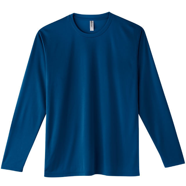 インディゴ｜インターロックドライ長袖Tシャツ