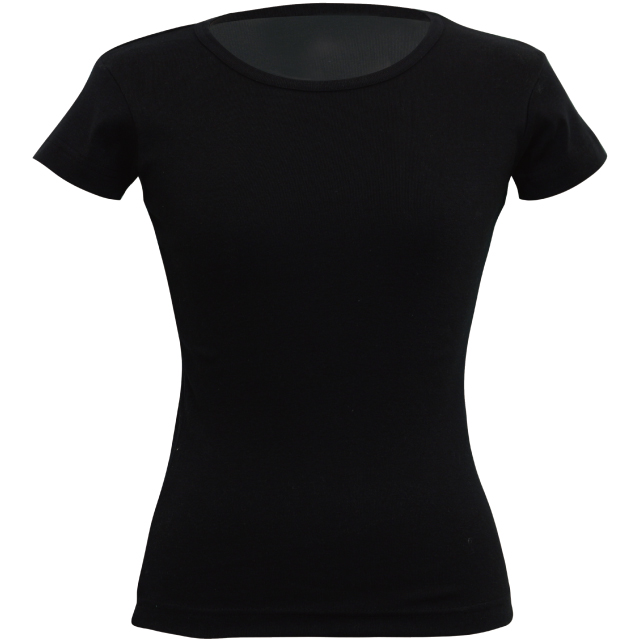 ブラック｜スリムフィットTシャツ