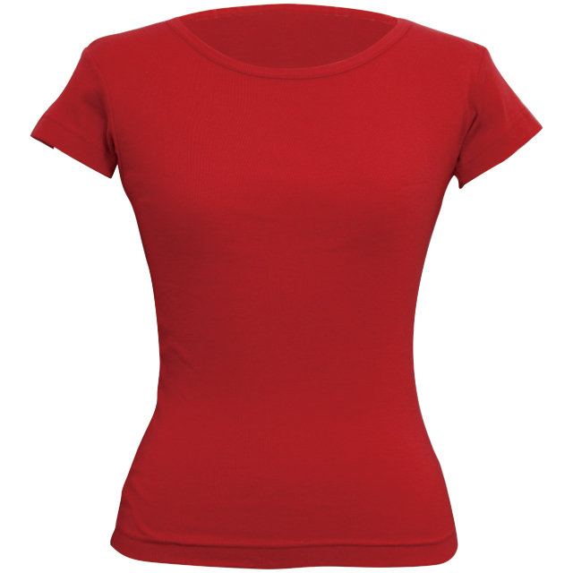 レッド｜スリムフィットTシャツ