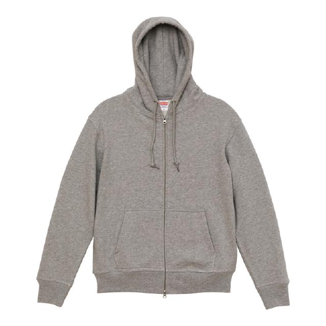 ミックスグレー｜極厚パイルジップパーカー