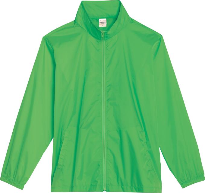 蛍光グリーン｜ベーシックフードインウィンドブレーカー