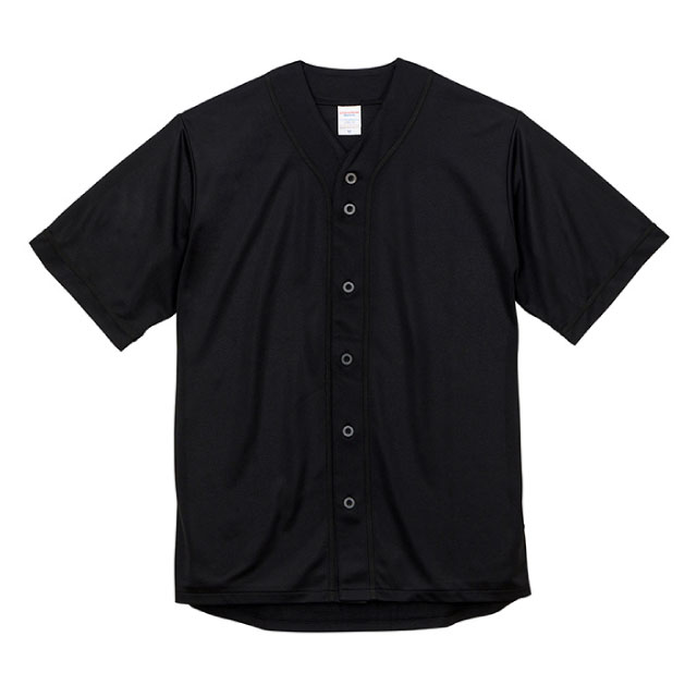 ブラック×ブラック｜ドライアスレチックベースボールシャツ