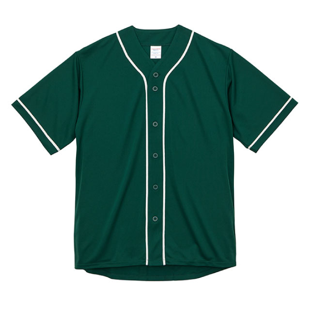 アイビーグリーン×ホワイト｜ドライアスレチックベースボールシャツ