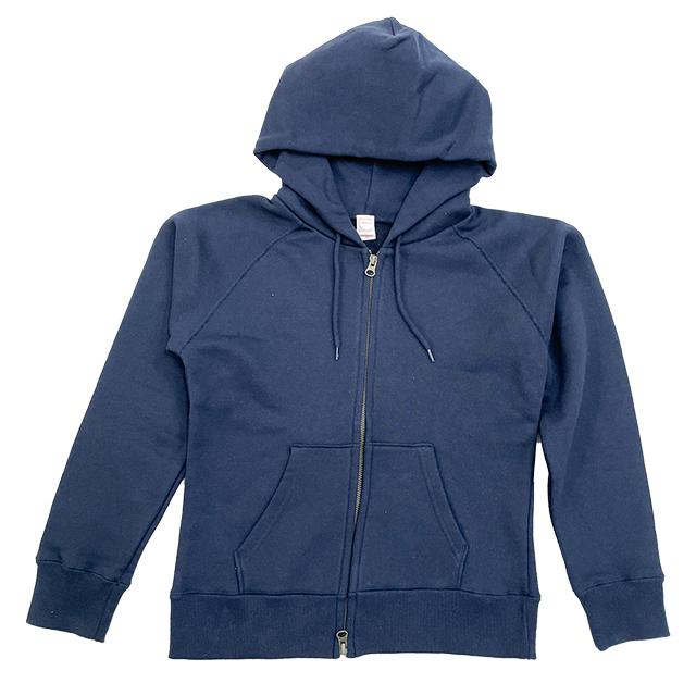ネイビー｜スリムフィットジップパーカー
