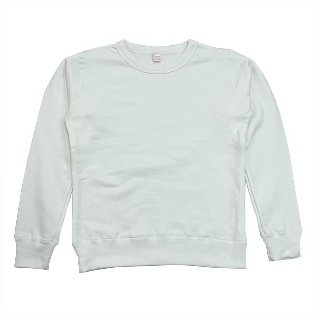 ホワイト｜スリムフィットトレーナー