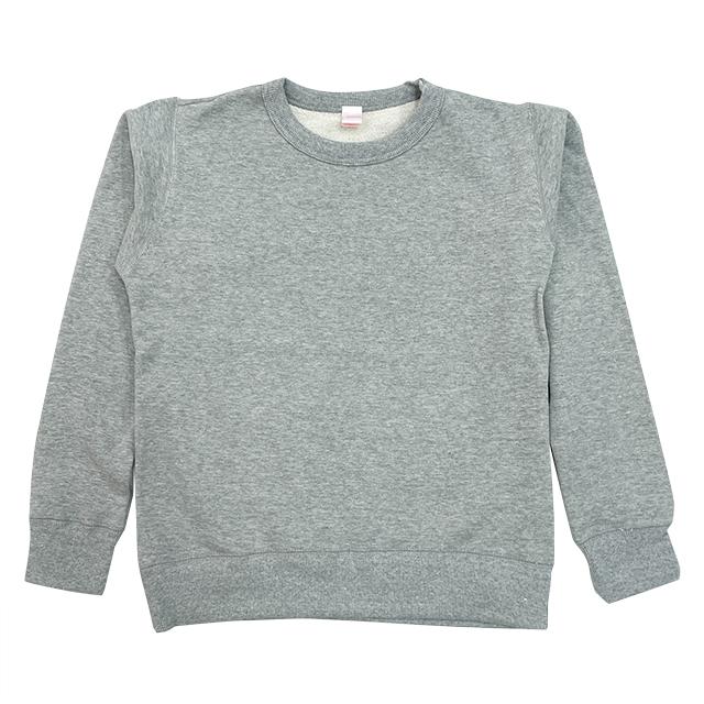 杢グレー｜スリムフィットトレーナー