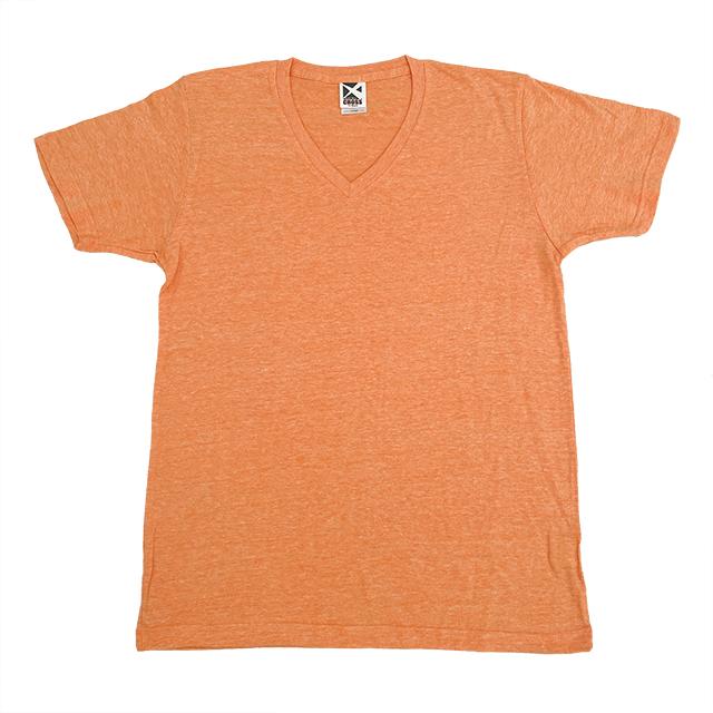 ミックスオレンジ｜ミックスVネックTシャツ