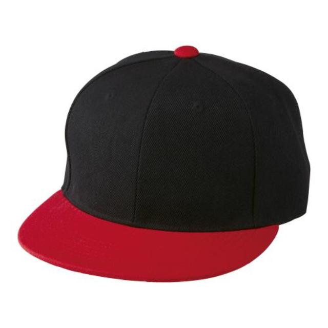 ブラック×レッド｜ストリートキャップ