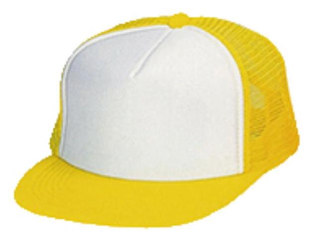 ホワイト×蛍光イエロー｜マルチキャップ