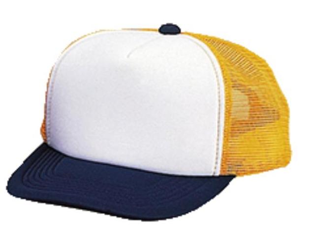 イエロー×ホワイト×ネイビー｜マルチキャップ