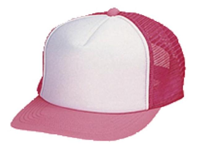ホワイト×蛍光ピンク｜マルチキャップ