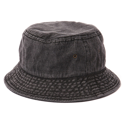 ブラック｜ヴィンテージバケットハット