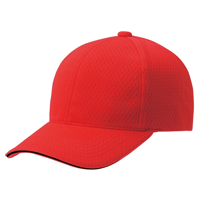レッド／ブラック｜ビビッド爽快キャップ