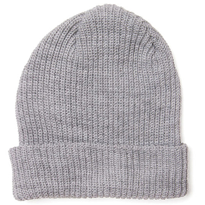 ライトグレーヘザー｜あったかニット帽
