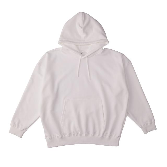 ホワイト｜スタイリッシュプルパーカー