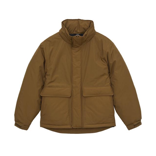 コヨーテブラウン｜ボリューム暖ジャケット（中綿入り）