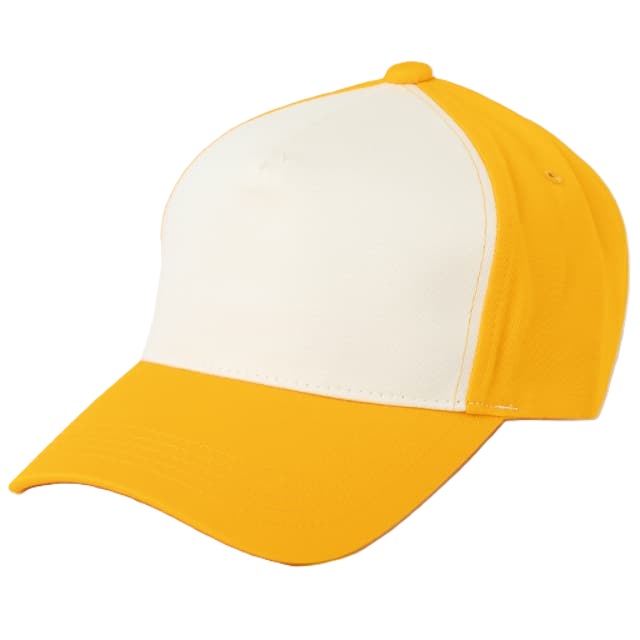 イエロー／オフホワイト｜レトロコンビキャップ