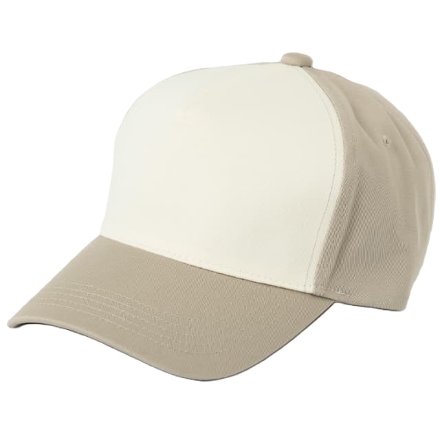 ベージュ／オフホワイト｜レトロコンビキャップ