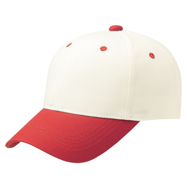 レッド／オフホワイト｜レトロツートーンキャップ
