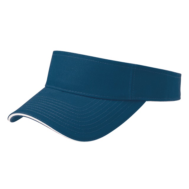 ネイビー／オフホワイト｜カラフルラインバイザー