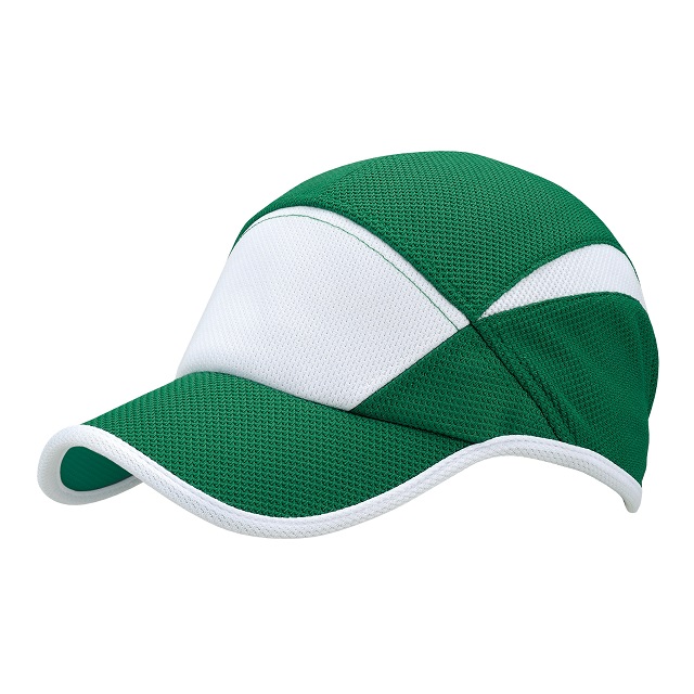 グリーン／ホワイト｜快適ツートーンキャップ
