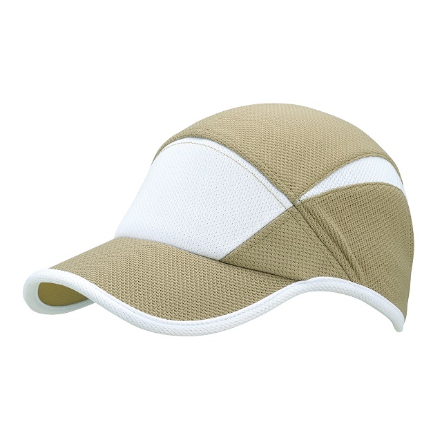 ベージュ／ホワイト｜快適ツートーンキャップ